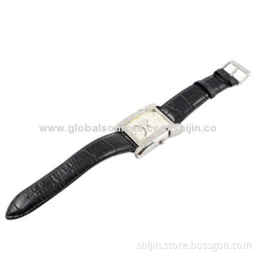 Unique Stainless Steel Watch with Square Case, Fashion and Vogue, Japan Quartz Movement